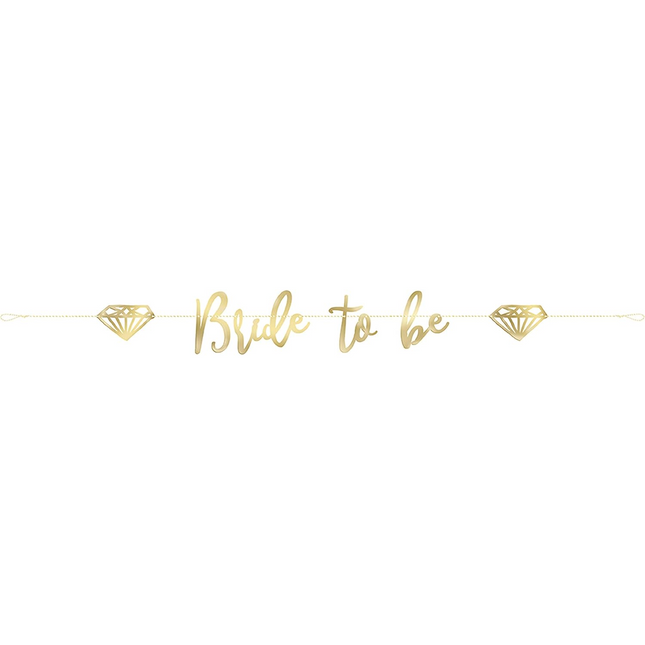 Gold Bride to Be Banner, 6 ft