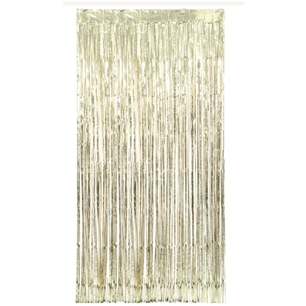 Gold Foil Fringe Door Curtain, 3.25 ft x 6.5 ft