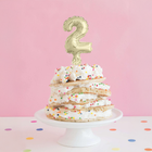 Gold Foil Number 2 Balloon Cake Topper 5