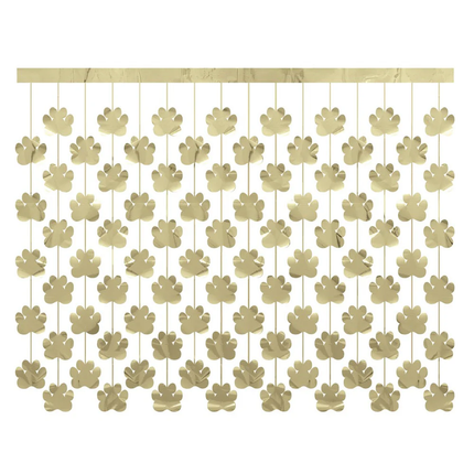 Gold Foil Paw Print Cutout Photo Backdrop 60" x 48"