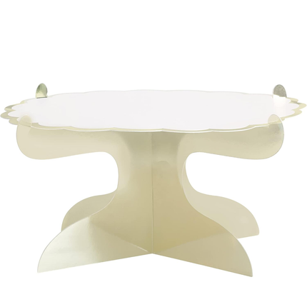 Gold Foil Stamped Paperboard Cake/Cupcake Stand 11.5" x 6"