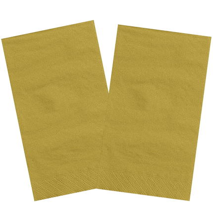 Gold Solid Guest Towels, 20ct
