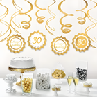 Golden Age 30th Birthday Swirl Decorating Kit, 12 pc