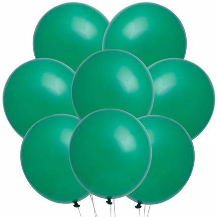Eight matching latex balloons included in this birthday set