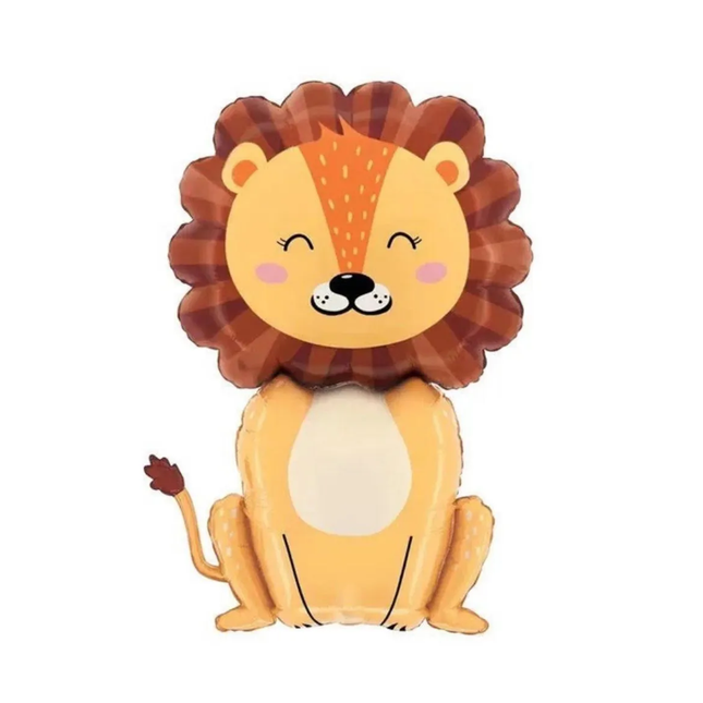 Happy Jungle Lion Foil Balloons 32"