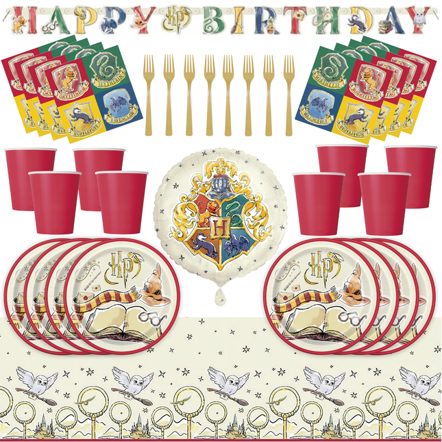 Harry Potter Birthday Party Supplies Set for 16 Guests