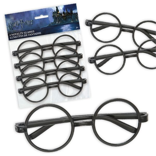Harry Potter-themed novelty glasses with packaging on a white background