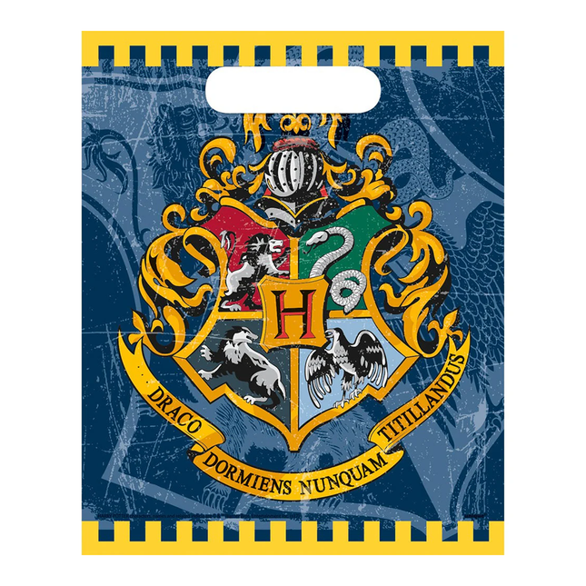 Harry Potter Hogwarts Crest Lootbags 8ct