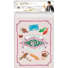 Packaging of Honeydukes treats from Harry Potter with illustrations and text.