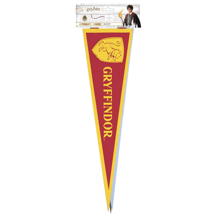 Gryffindor pennant flag with packaging on a white background