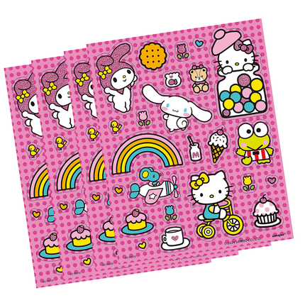 Hello Kitty Glitter Sticker Sheets – 4 Sheets
