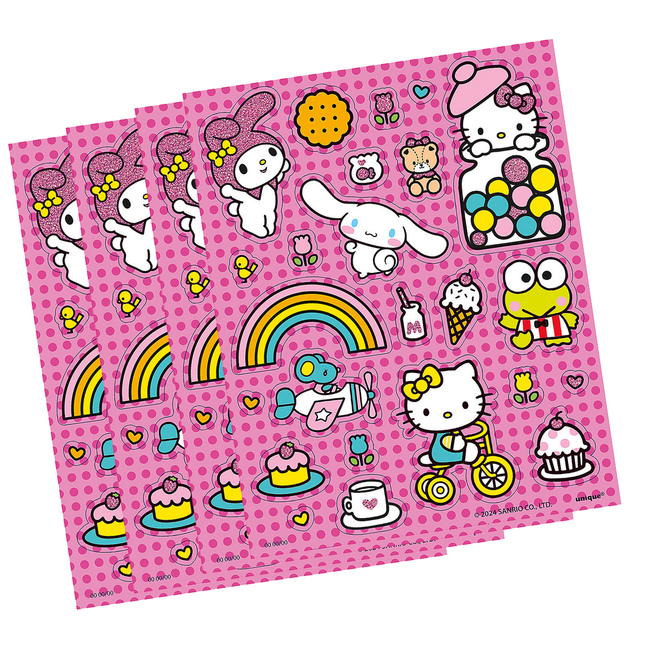 Hello Kitty Glitter Sticker Sheets – 4 Sheets
