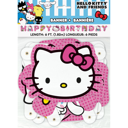 Hello Kitty and Friends 'Happy Birthday' Jointed Banner