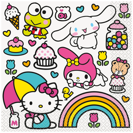 Hello Kitty And Friends Tableware Party Kit for 8 Guests