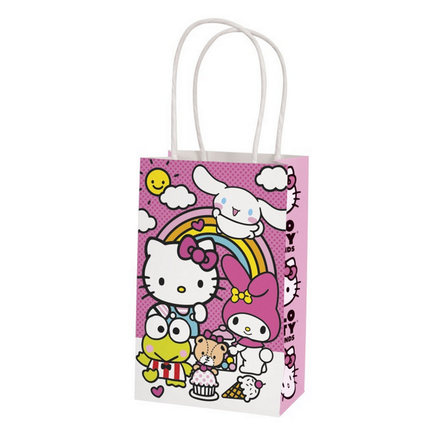 Hello Kitty Paper Kraft Favor Bags 8ct
