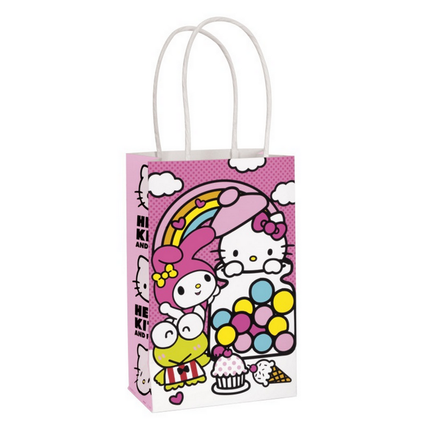 Hello Kitty Paper Kraft Favor Bags 8ct