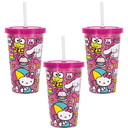 Hello Kitty and Friends Birthday Pink Party Favour Cup, 16 Oz, 1 Count