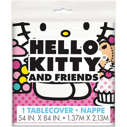 Hello Kitty and Friends Birthday Rectangular Plastic Table Cover