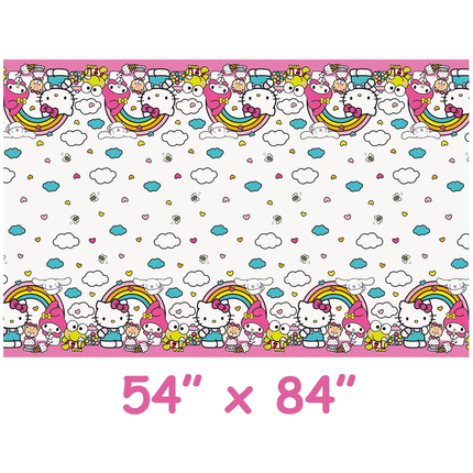 Hello Kitty and Friends Birthday Rectangular Plastic Table Cover