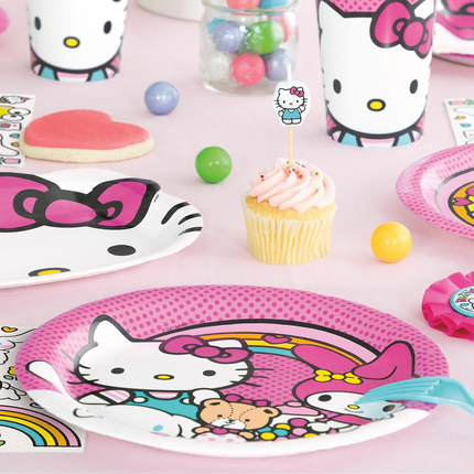 Hello Kitty and Friends Birthday Lunch Paper Plates, 9", 8 Count