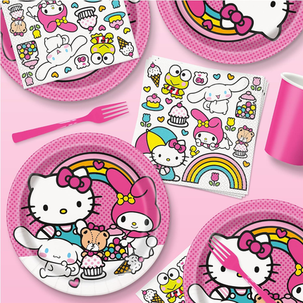 Hello Kitty and Friends Birthday Lunch Paper Plates, 9", 8 Count