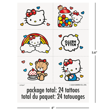 Hello Kitty Temporary Tattoos with Foil Accents 