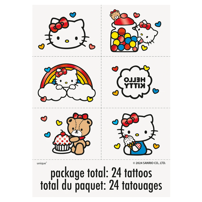 Hello Kitty Temporary Tattoos with Foil Accents 
