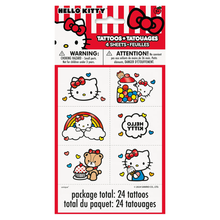 Hello Kitty Temporary Tattoos with Foil Accents 