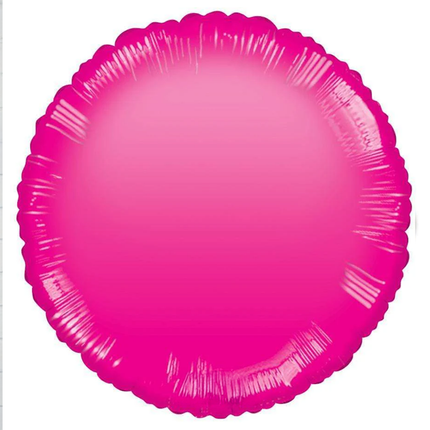 Hot Pink Round Foil Balloon 18″