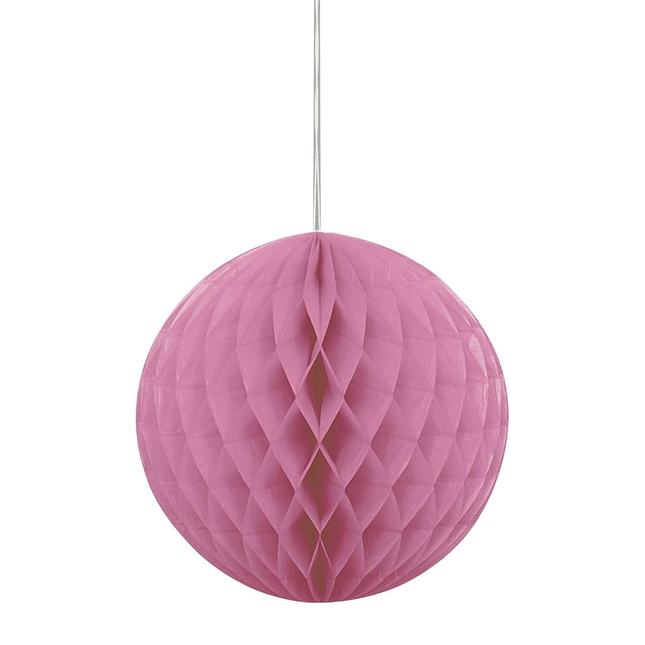 Hot Pink Solid Honeycomb Ball 8"