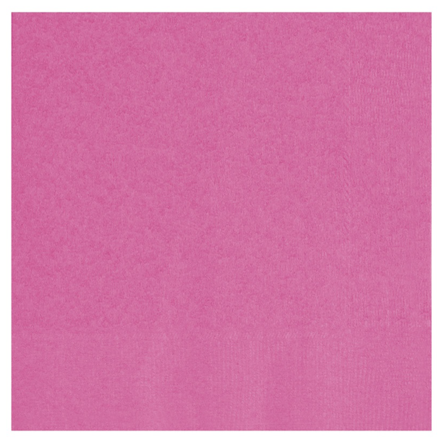 Hot Pink Solid Luncheon Paper Napkins, 20ct