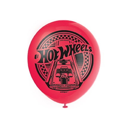 Hot Wheels 12" Latex Balloons 8ct