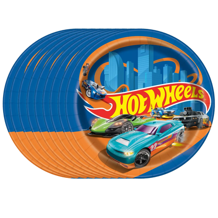 Hot Wheels Paper Party Dinner Plates 9" 8ct