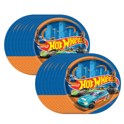 Hot Wheels Paper Party Dinner Plates 9" 8ct