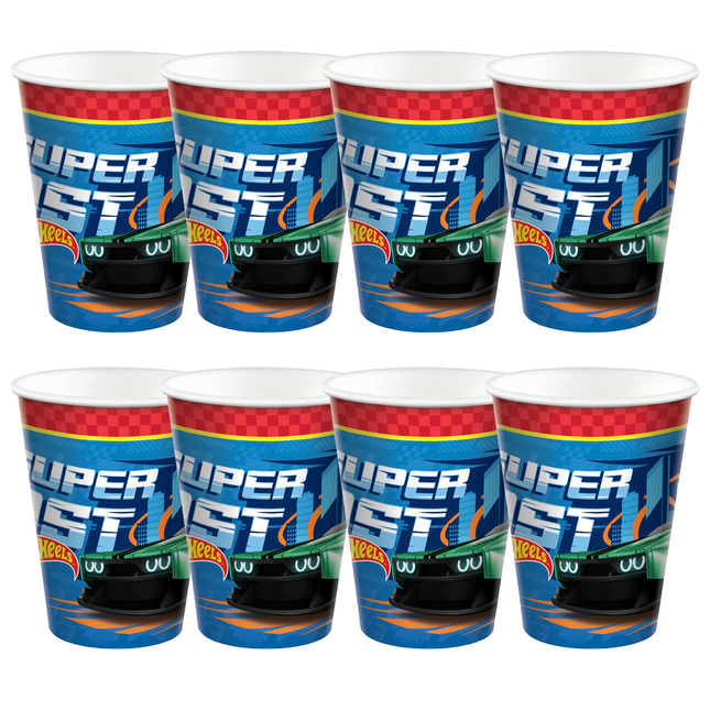 Hot Wheels Paper Cups 9 oz, 8 ct