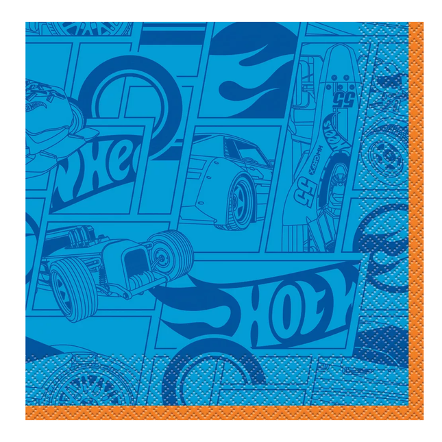Hot Wheels Party Lunch Napkins 16ct