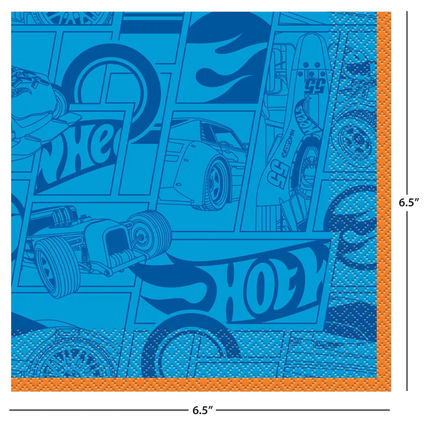 Hot Wheels Party Lunch Napkins 16ct