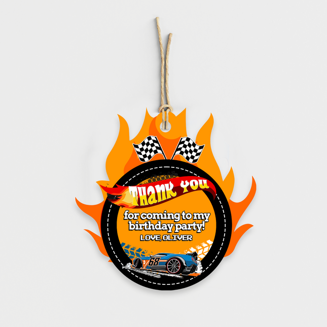 Hot Wheels Birthday Personalized Thank You Cards, 8 ct