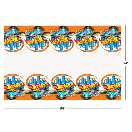 Hot Wheels Plastic Table Cover 54" x 84"