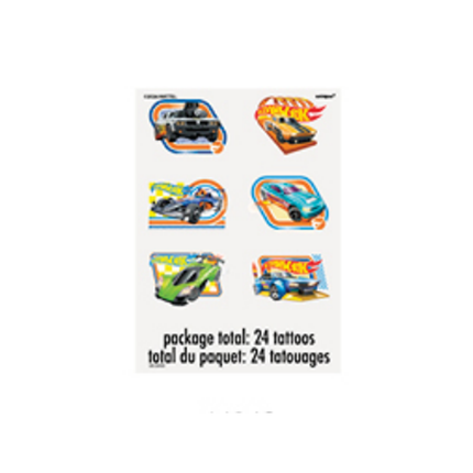 Hot Wheels Tattoos 24ct