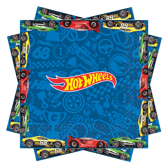 Hot Wheels Wild Racer Luncheon Napkins 6.5″, 16 ct