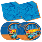 Hot Wheels Plates and Napkins Set for 16 Guests