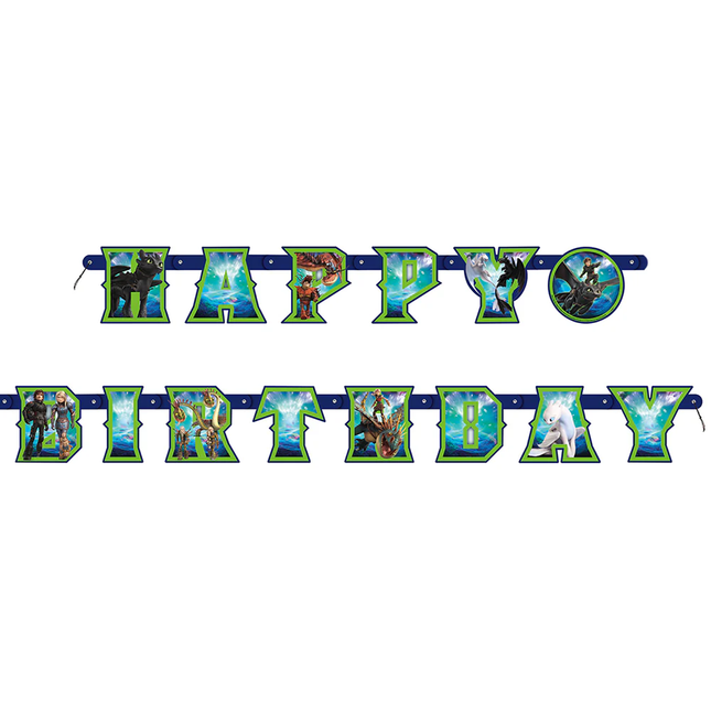 How to Train Your Dragon Birthday Jointed Banner 
