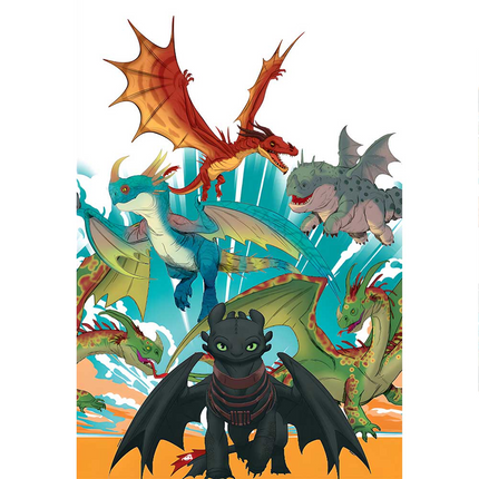 How to Train Your Dragon Rectangular Plastic Table Cover 54" x 84"
