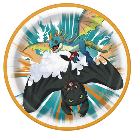 How to Train Your Dragon Round 9" Dinner Plates 8ct