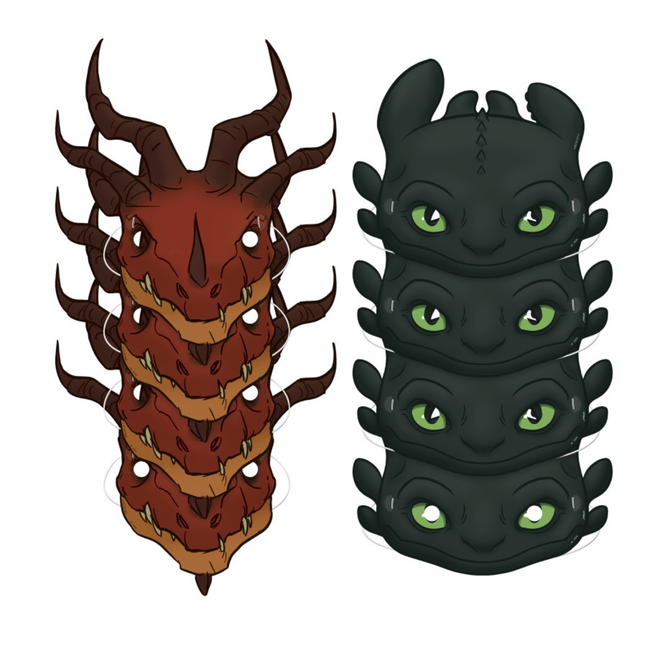 How to Train Your Dragon™ Party Paper Masks – 8 Ct