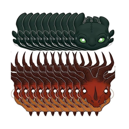 How to Train Your Dragon™ Party Paper Masks – 8 Ct