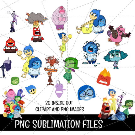 Inside Out Doodle Alphabet Bundle - Instant Download