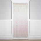 Iridescent Metallic Fringe Door Curtain, 3.25 ft x 6.5 ft