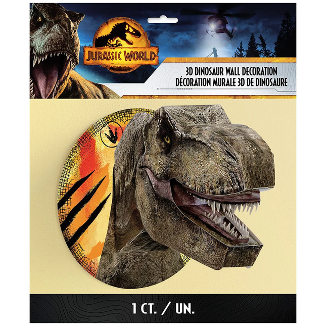 Jurassic World 3D Dinosaur Head Wall Decoration 